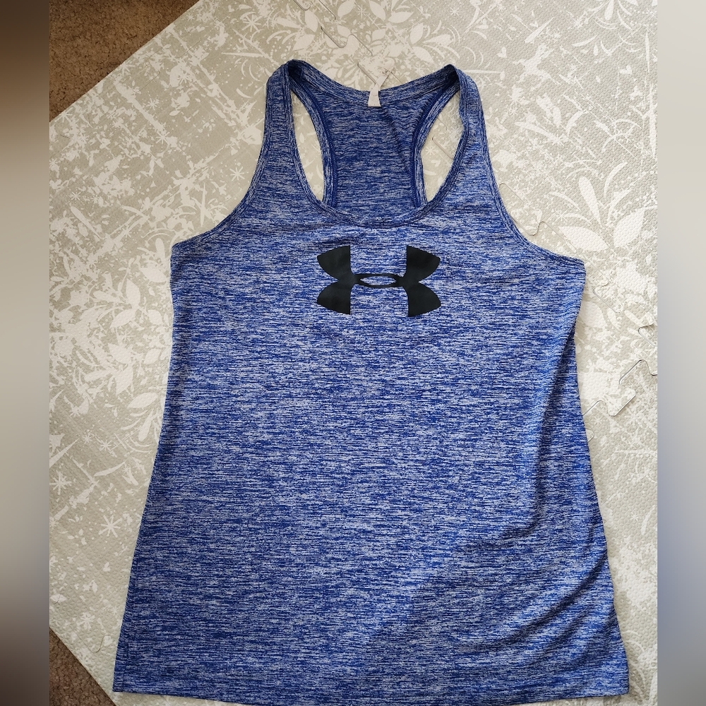 Under Armour Women's Heathered Blue Tank Top